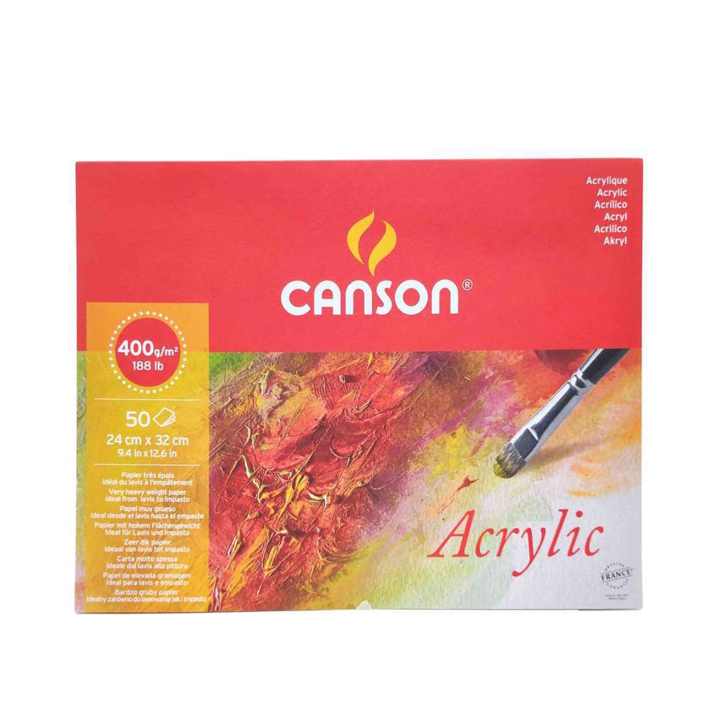

Kertas Cat Akrilik CANSON Acrylic 400G | Ukuran 24 x 32 | 50 Sheets | 200807412