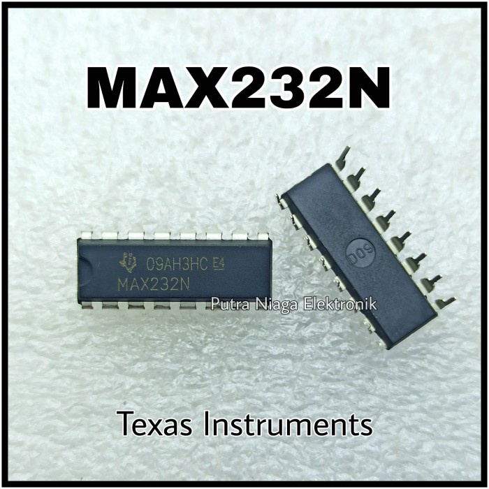 ic MAX232N DIP 16p Texas Instruments / MAX232 TI putr4n14 Buru Order