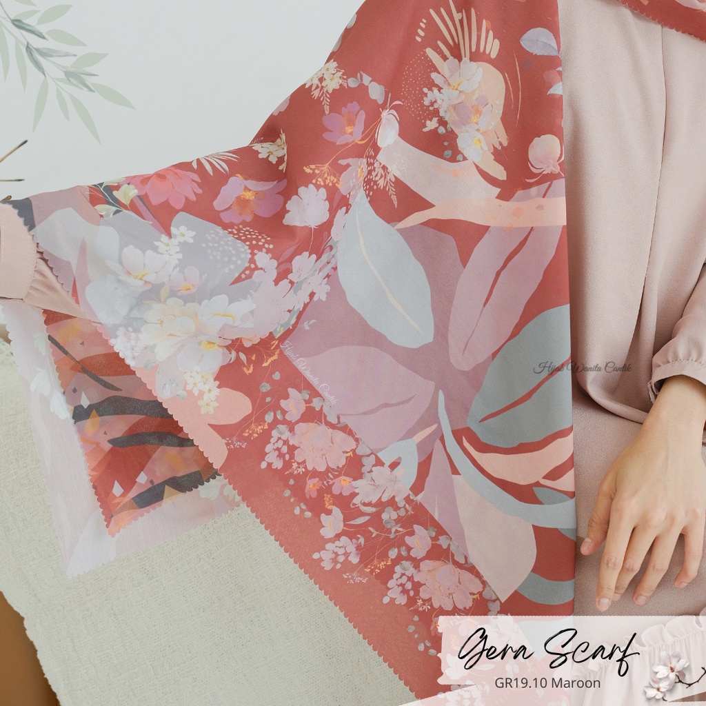 Hijabwanitacantik - Gera Scarf | Bahan  Linea voal yang tebal dan anti licin