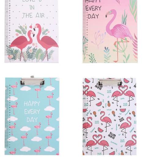 

➽Jaman Now Papan alas ujian/ papan jalan/clipboard/ file holder A4 flamingo [242]