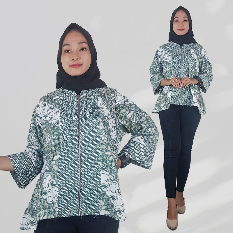 Blus Batik Kartini Soft Model Rit - Naira Batik