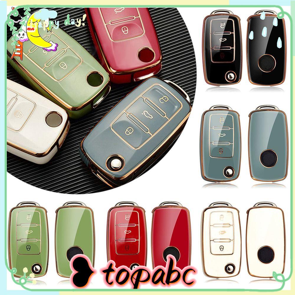 Top Remote Key Case New Pelindung Kulit Key Fob Cover