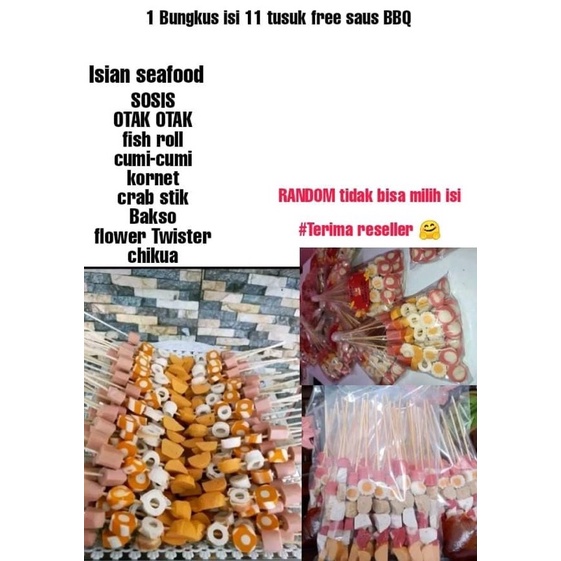sate suki seafood isi 11 / sate lok lok viral tik tok