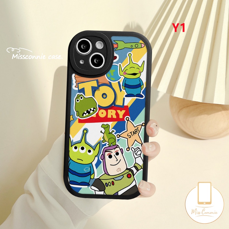 Couple Case Kompatibel Untuk iPhone 11 Pro MAX XR 13 12 14 Pro Max7 8 6 6s Plus 14 Plus X XS MAX SE 2020kartun Strawberry Bear Losto Cute Toy Story Lembut TPU Penutup Belakang