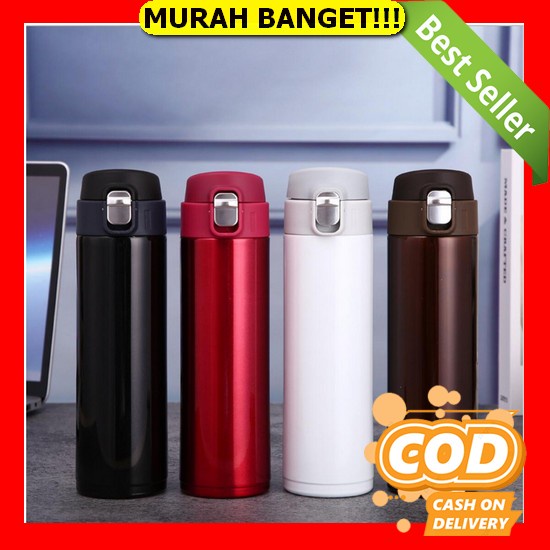 Botol Viral Motif Tanduk Ada Gantungan Kecil Kartun Portable Anti Bocor Bahan Plastik Transparan Fas