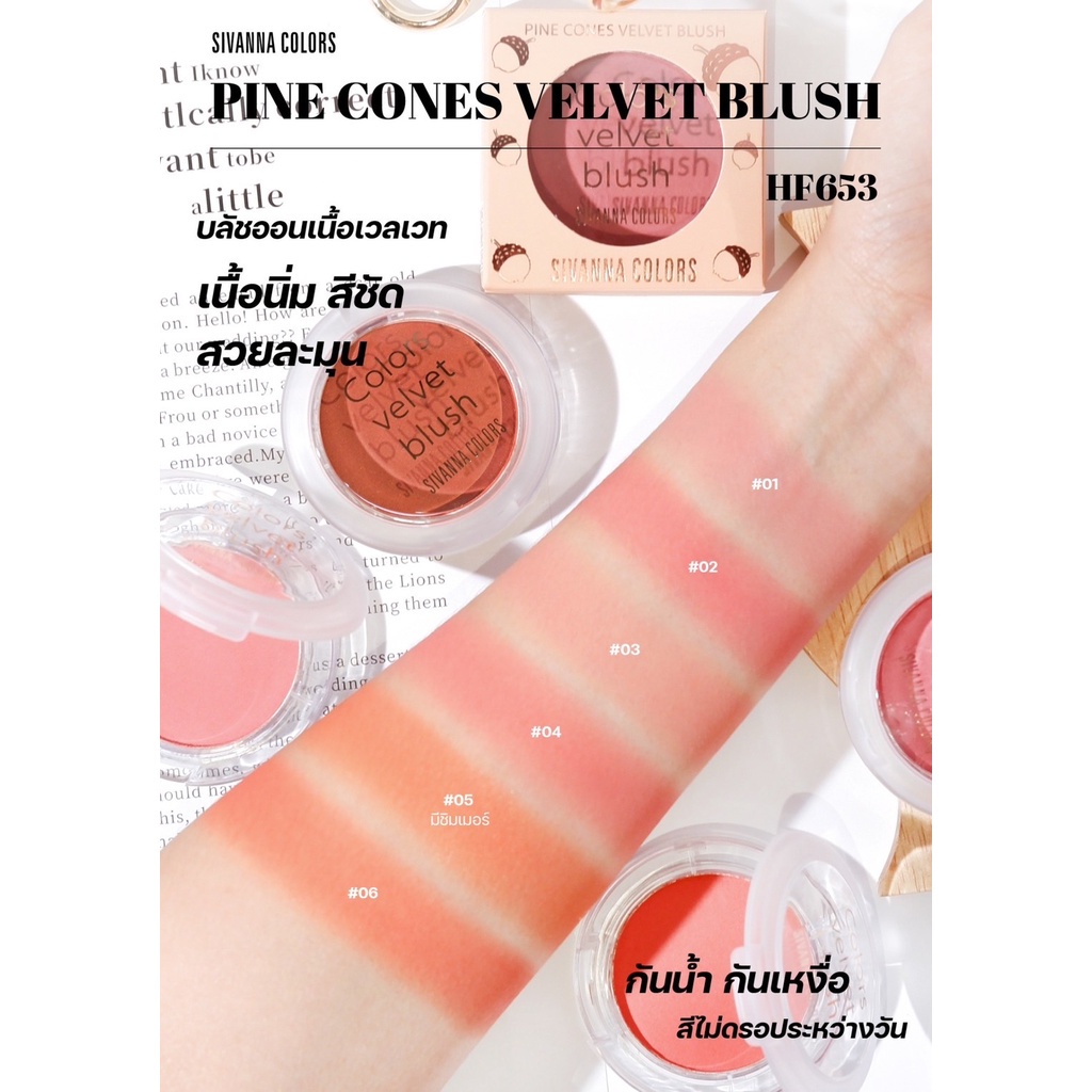 Sivanna Colors Pine Cones Velvet Blush HF653 / OBSESSIONS BLUSH BAKE HF8124 / KOSMETIK / MAKEUP / BLUSH