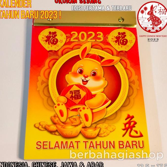 

Kalender Chinese Harian Sobek Tahun Baru Kelinci 2023 Ukuran Sedang