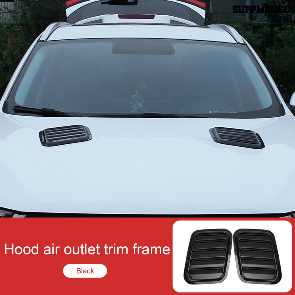 [Dekorasi] 2pcs Stiker Penutup Lubang Angin Universal Serat Karbon Sisi Palsu Air Outlet Stiker Dekorasi Mobil Untuk Kendaraan