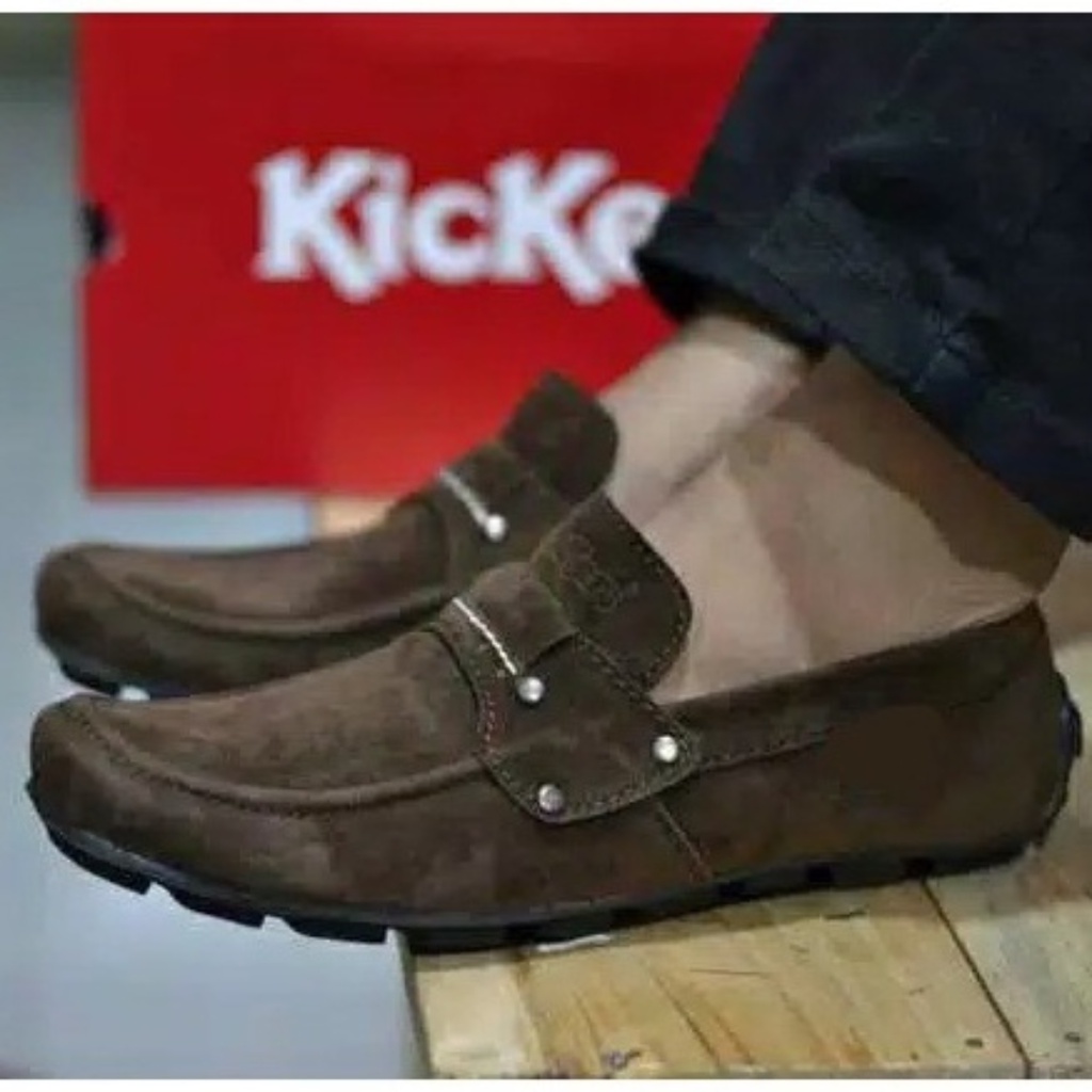 sepatu pria slop slip on santai kickers papara murah