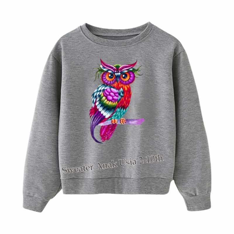 ((IB))SWEATER ANAK UNISEX/BIRD DIGITAL SABLON