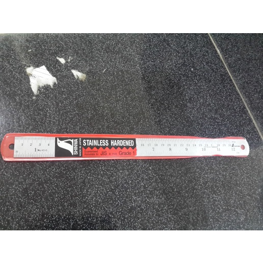 

Matr Penggaris Stainless Steel 30 Cm/ 12" Shinwa