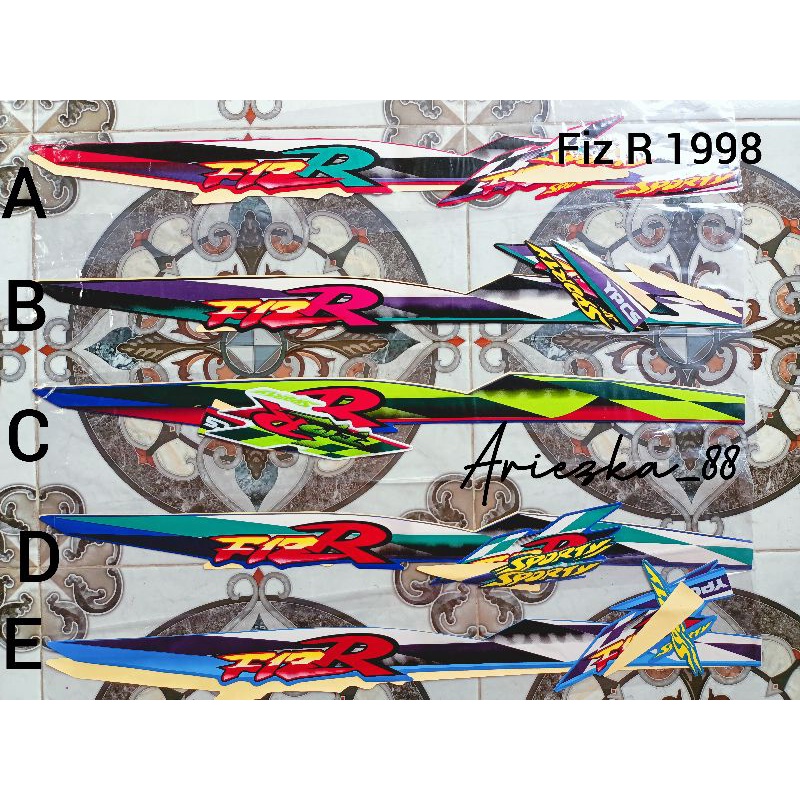 striping stiker fiz r 1998 lis bodi fiz r 98