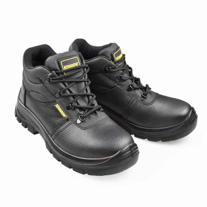 [BISA COD] Sepatu safety Krisbow Maxi 6 inch -Hitam