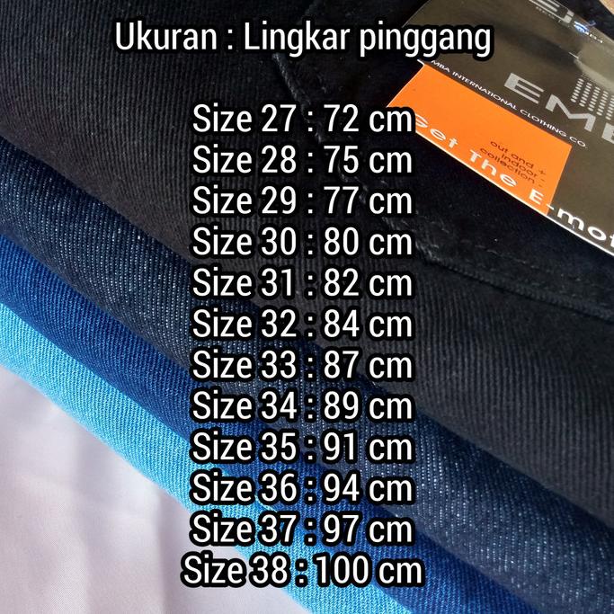 Celana Jeans Pria EMBA Original Standar/Reguler ‣ SBH.10De22м