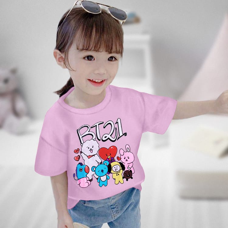 paket hemat 1 KLIK dapat 12 PCS kaos anak perempuan/laki-laki