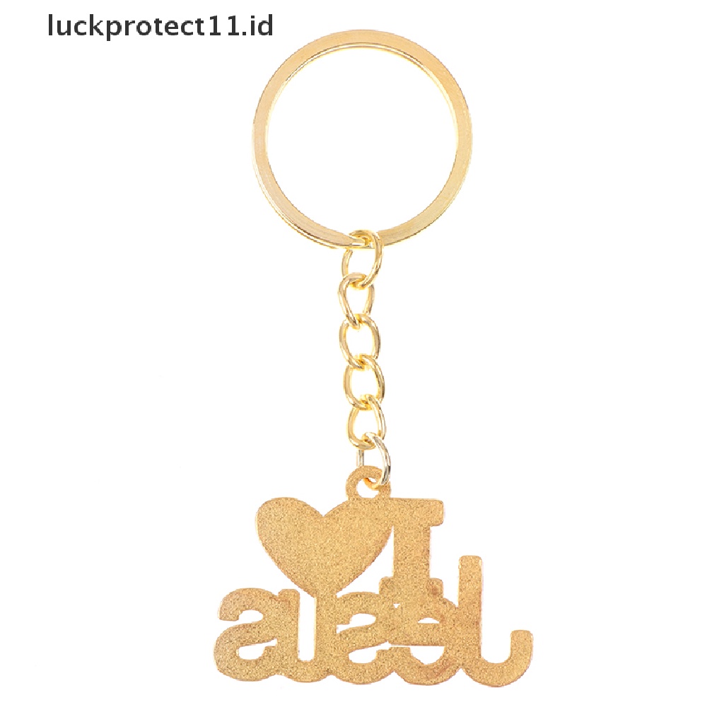 /Fashion Hot// Fashion// 1pc Agama Yesus I Love Jesus Key Ring Kunci Gantungan Kunci Mobil.