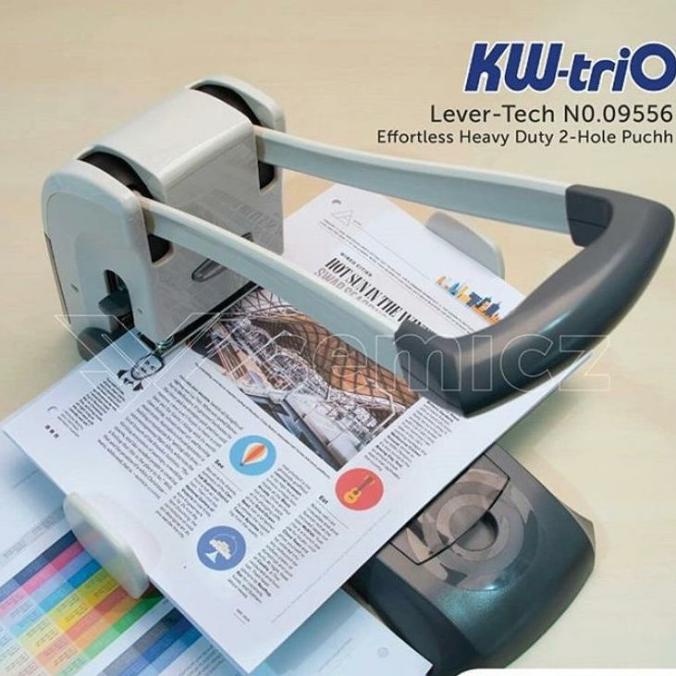 

Pembolong KW-trio 9556 Lever-Tech Heavy Duty 2 Hole Punch .