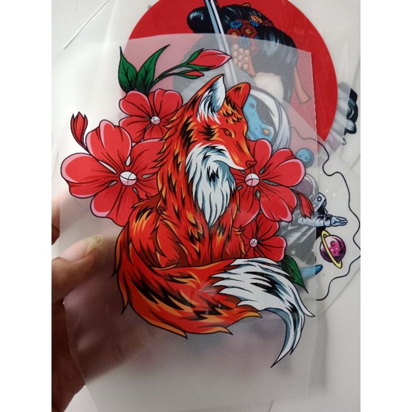 Sablon Kaos Tinggal Setrika Sablon DTF siap pres/Setrika Tema Hewan Sablon Distro
