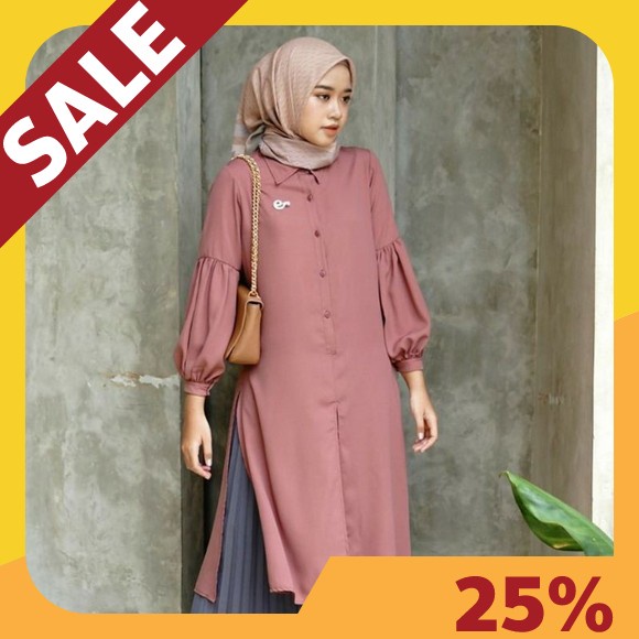Boom - Tunik Ananda Jumbo Xl, Xxl, 3Xl/ Tunik Wanita/ Pakaian Wanita / Baju Muslim/ Atasan Muslim At