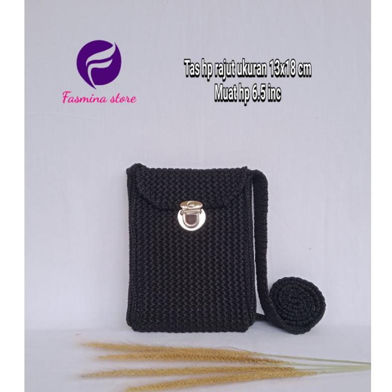 [E-5@4 ❤) TAS HP RAJUT SELEMPANG/ TAS PRIA WANITA viral