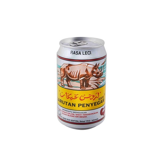 

LARUTAN KALENG CAP BADAK RASA LECI 320 ML/MINUMAN PENYEGAR TENGGOROKAN/PANAS DALAM