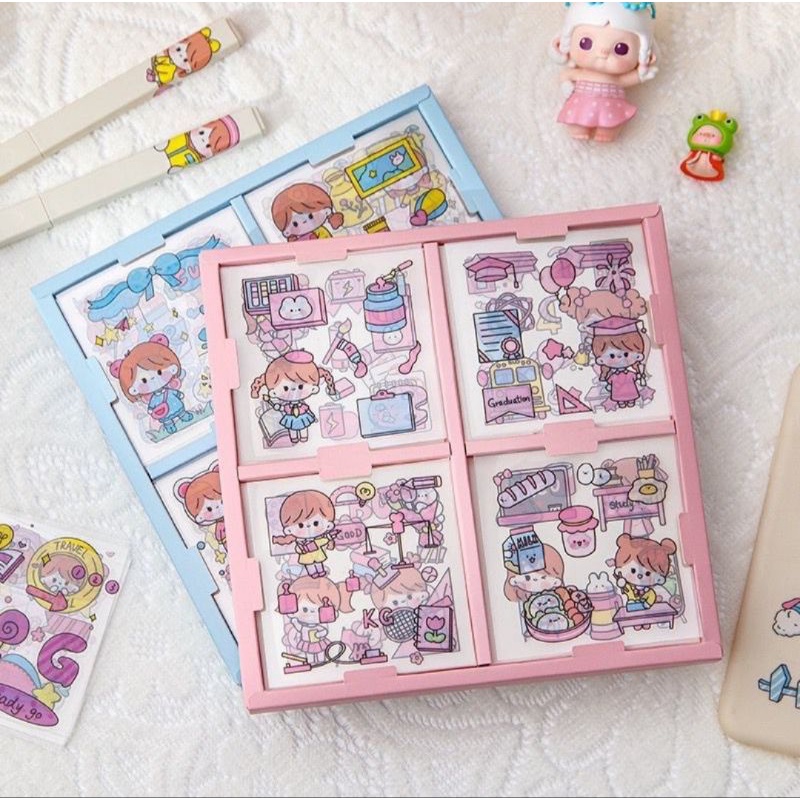 

stiker sanrio 2D viral waterproof lucu motif karton 1box 100lembar