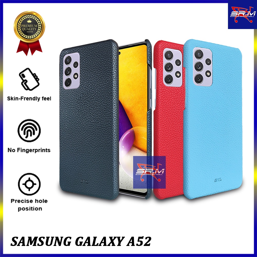 Samsung A52 Hardcase Vintage Leather Case SLIM Casing Kulit Soft Microfiber