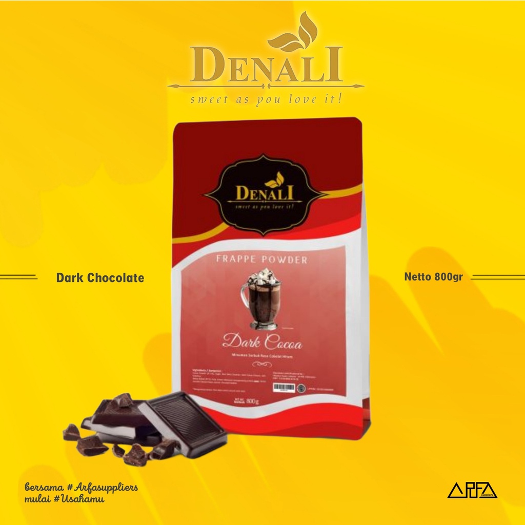 

Powder Denali Dark Cocoa - Bubuk Minuman Premium Dark Coklat
