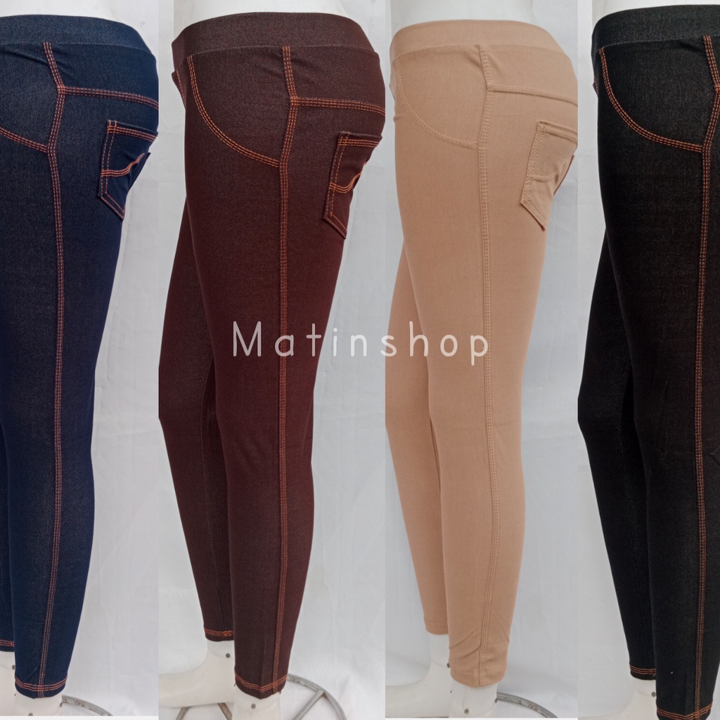 LEGGING PANJANG LEVIS DENIM TEBAL L XL XXL XXXL / LEGGING PANJANG WANITA / CELANA PANJANG LEGGING LEVIS