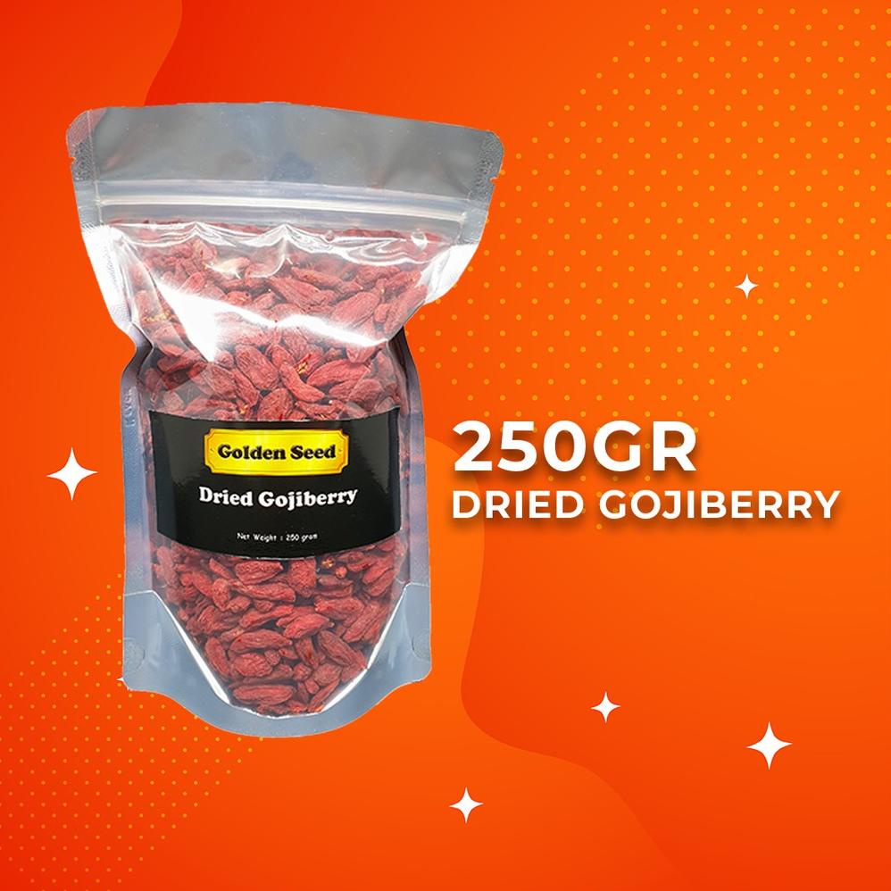 

RECOMENDED GOJIBERRY PREMIUM 250gr - GOJI BERRY - WOLFBERRY - KICHE - KICE - GOU QI - QI ZI - KICHI QI ZHI ♔ 887