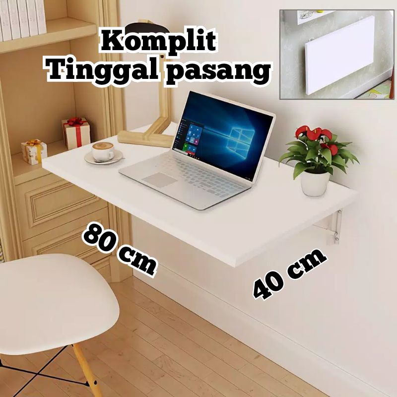 Jual Meja Lipat Dinding Minimalis Size 80 Cm X 40 Cm X 15 Cm Shopee Indonesia