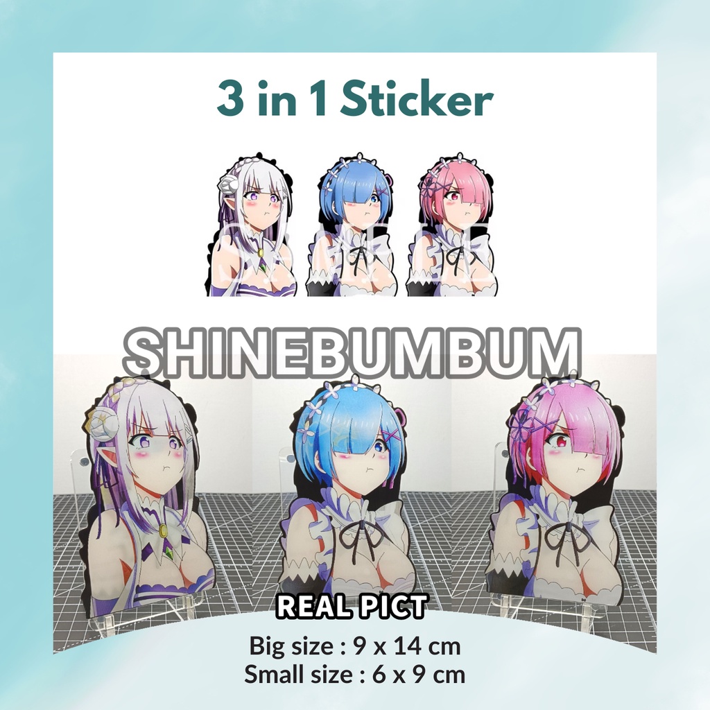 3D Sticker Anime Re-Zero