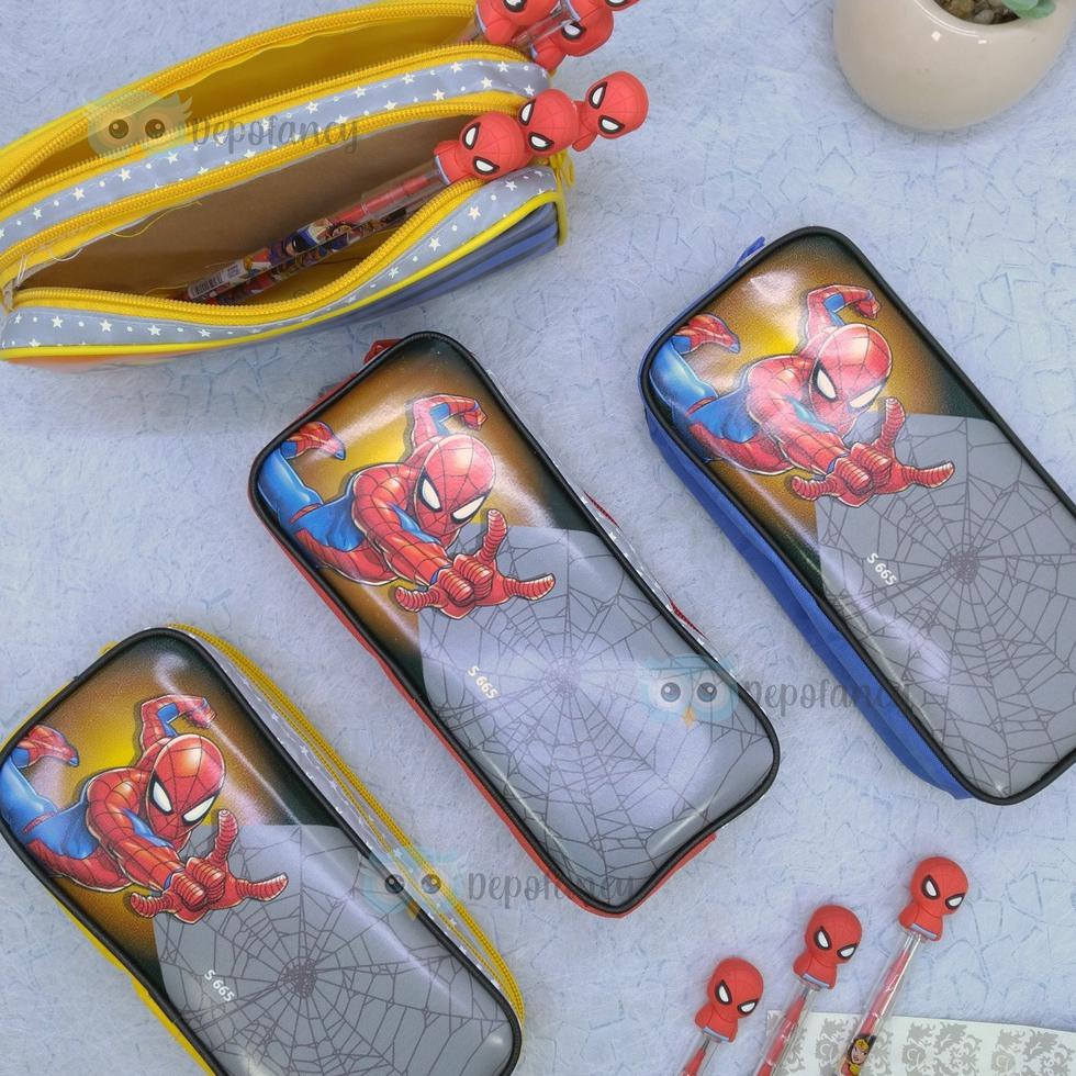 

⇝ Kotak Pensil 2 Retsleting Heroes S665 / Tempat Pensil / Tepak Pensil / Pencil Case / Boks Pensil / Box Pen ☃