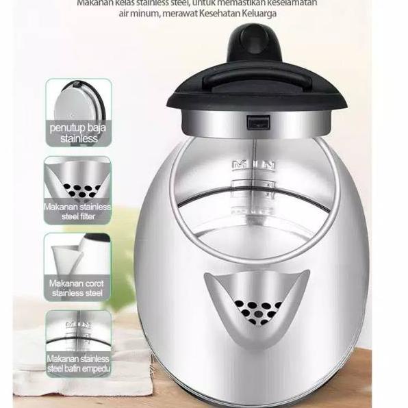 Harga Termuraah TEKO LISTRIK SCARLETT 1.5 - 2L TEKO SCARLETT ELECTRIK TEKO LISTRIK ELECTRIK HITTER P