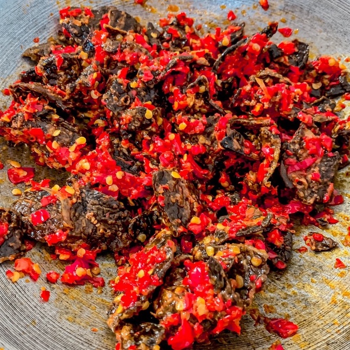 

Atoek Den Rendang - Paru Sapi Krispy Balado 125 gr - 250 gr