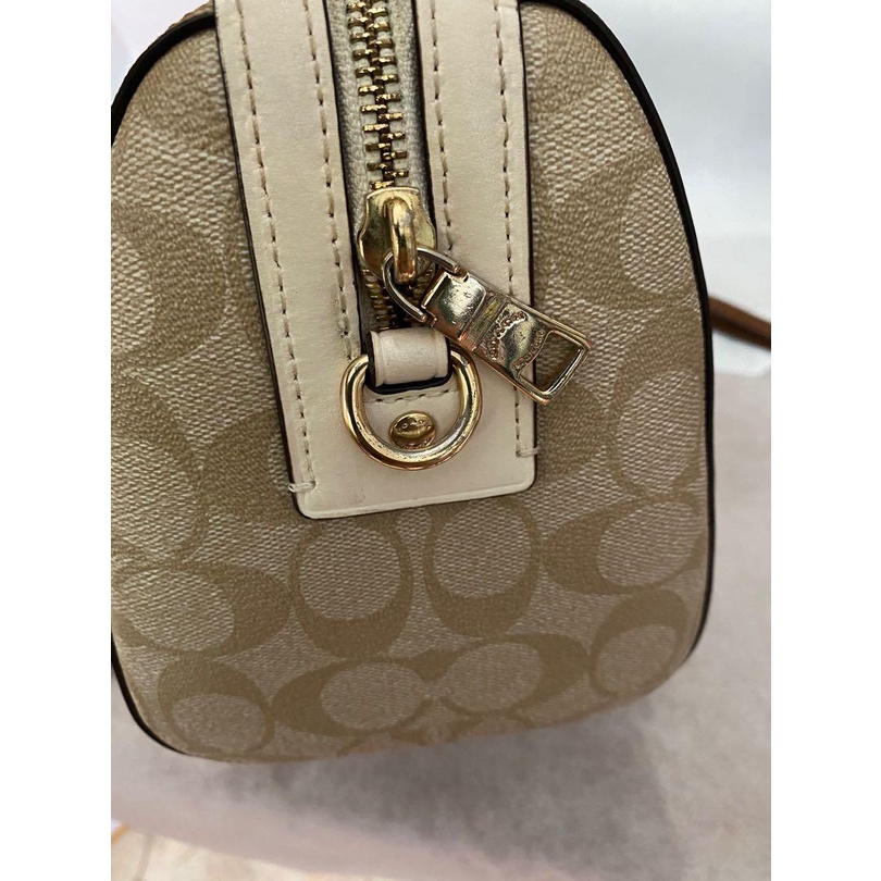 Coach Rowan Satchel In Signature Canvas F83607