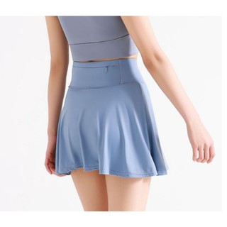 Rok Shortpants Skirt Olahraga Senam Running Golf Tenis Wanita Highwaist Saku Belakang Premium