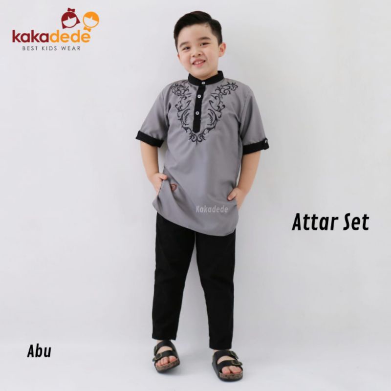 COD  Free ongkir BAJU KOKO KURTA ATTAR set by kakadede 2 - 12 tahun