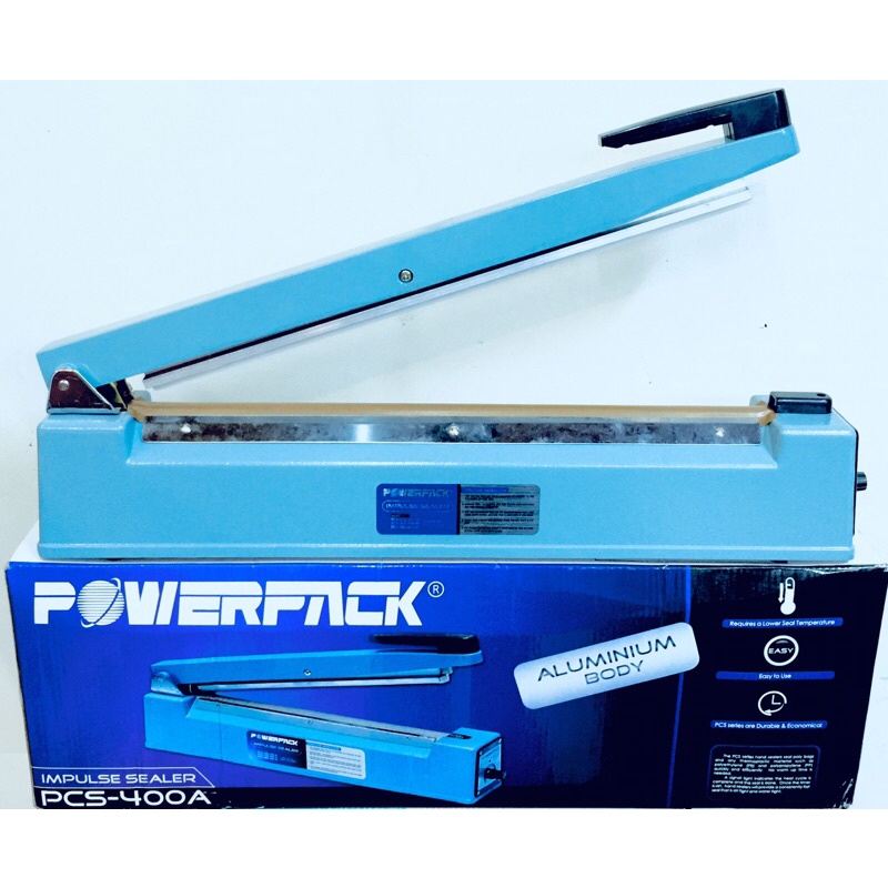 Powerpack Impulse Sealer PCS-400A Body Aluminium / Mesin Sealer
