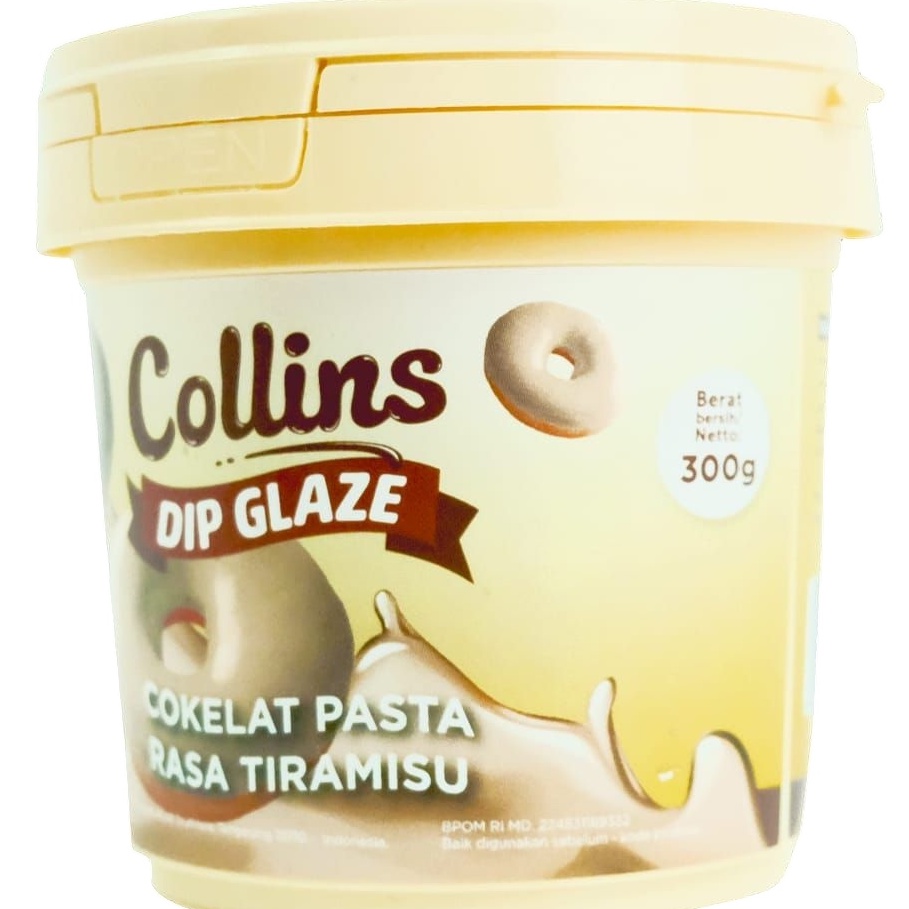 

[JAR] Collins Glaze Tiramisu 300gr Cokelat Pasta Rasa Tiramisu