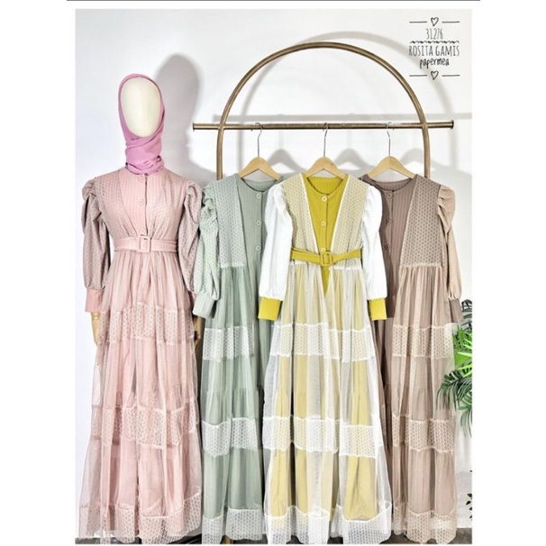 gamis azrina ori papermea