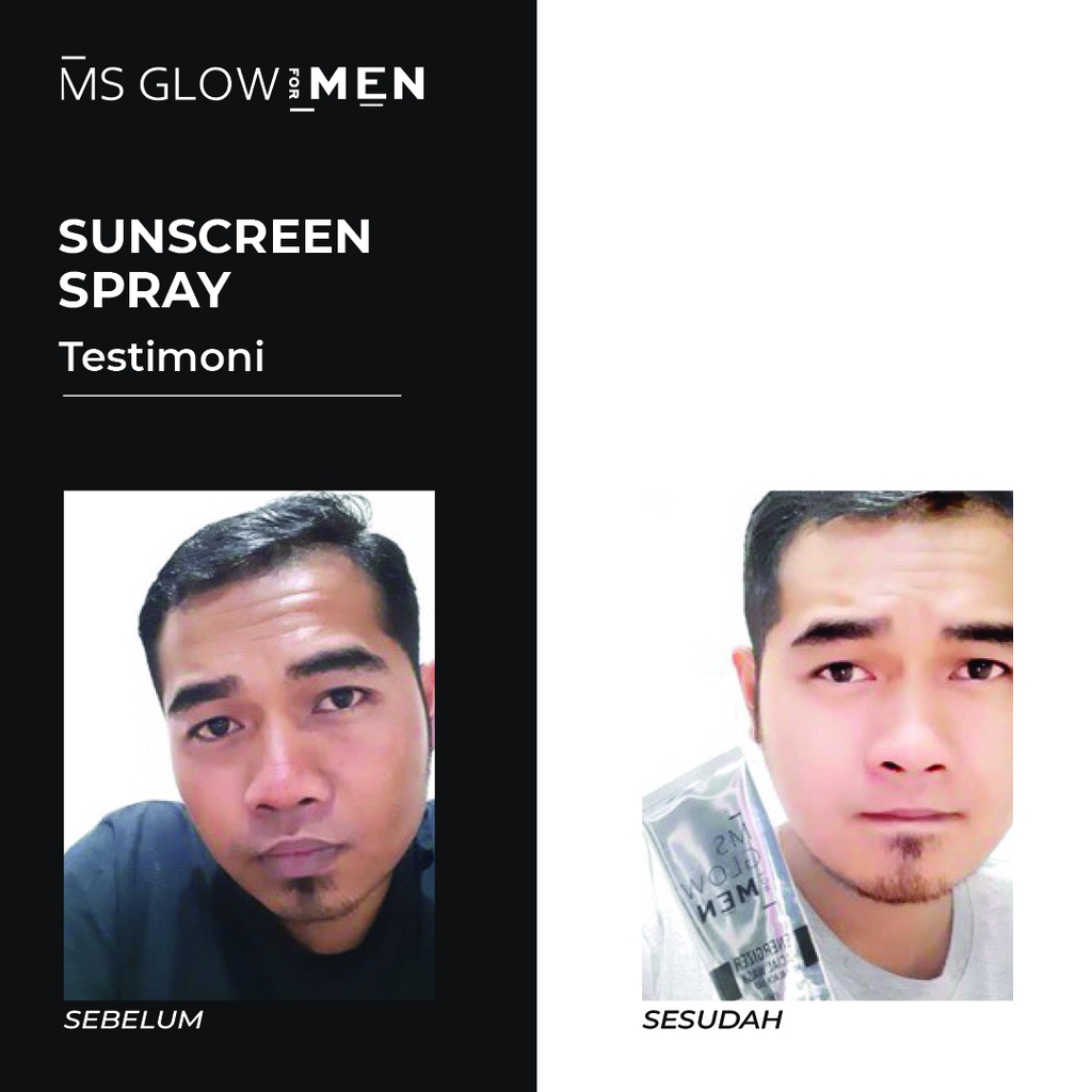 MS Glow For Men Skincare Cowok Original Sunscreen Spray by ms.glowofficialbandung