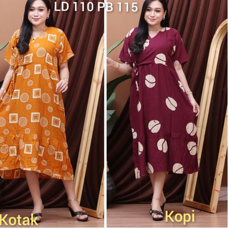 Berkualitas - DASTER KIMONO MOTIF KOPI || MOTIF KOTAK || DASTER VIRAL || LD 110 PB 115 TER ✓