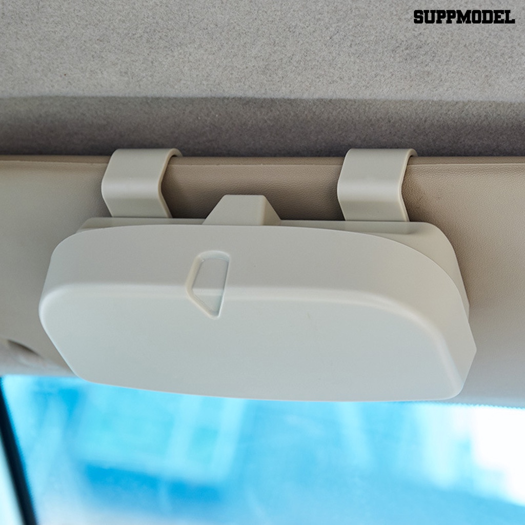 [Dekorasi] Tempat Visor Mobil Pengerjaan Halus Anti-Korosi Tahan Lama Tahan Aus Multifungsi Kotak Pelindung Operasi Satu Tangan Car Sun Visor Glasses Case Untuk Mobil