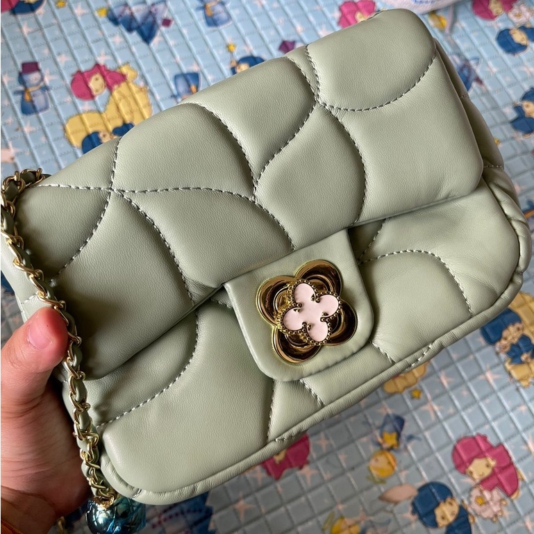 TAS SELEMPANG WANITA ZR QUILTED RANTAI BUNGA