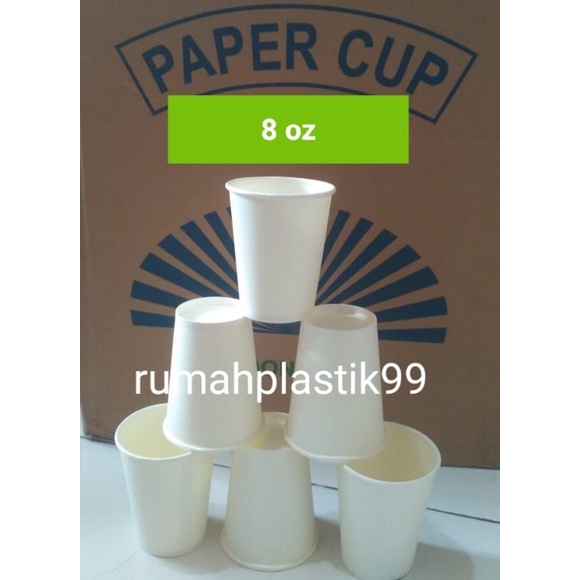 STARINDO paper cup gelas polos 8 OZ 50 PCS