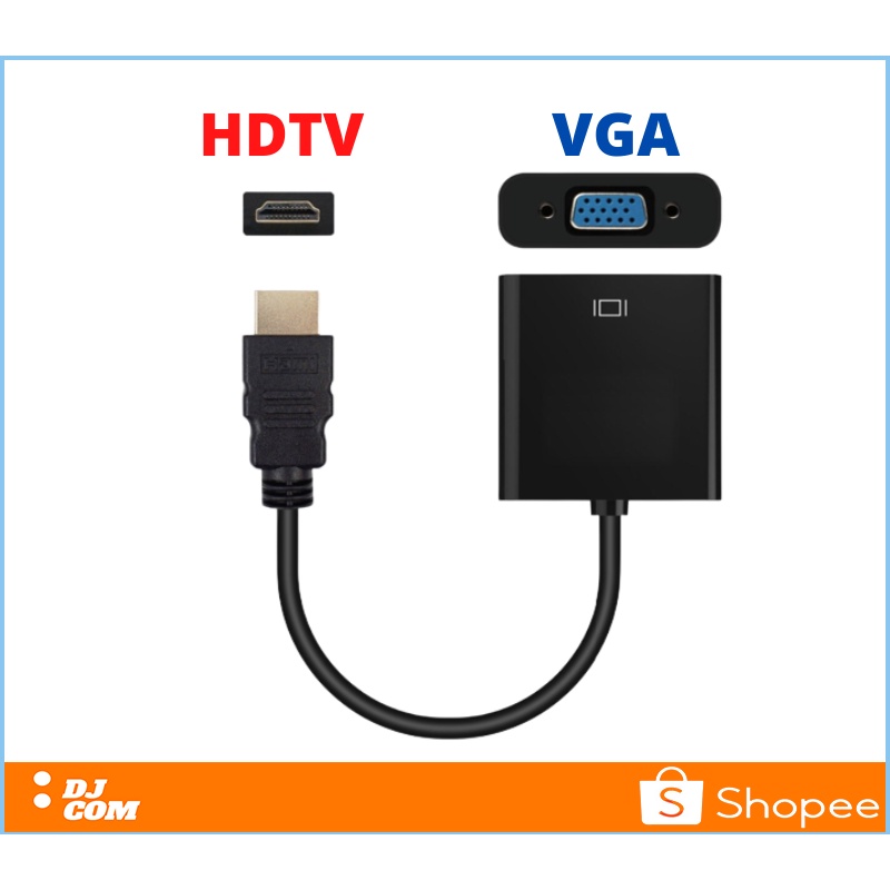 Kabel HDTV To VGA Set Top Box PC Komputer Laptop Proyektor
