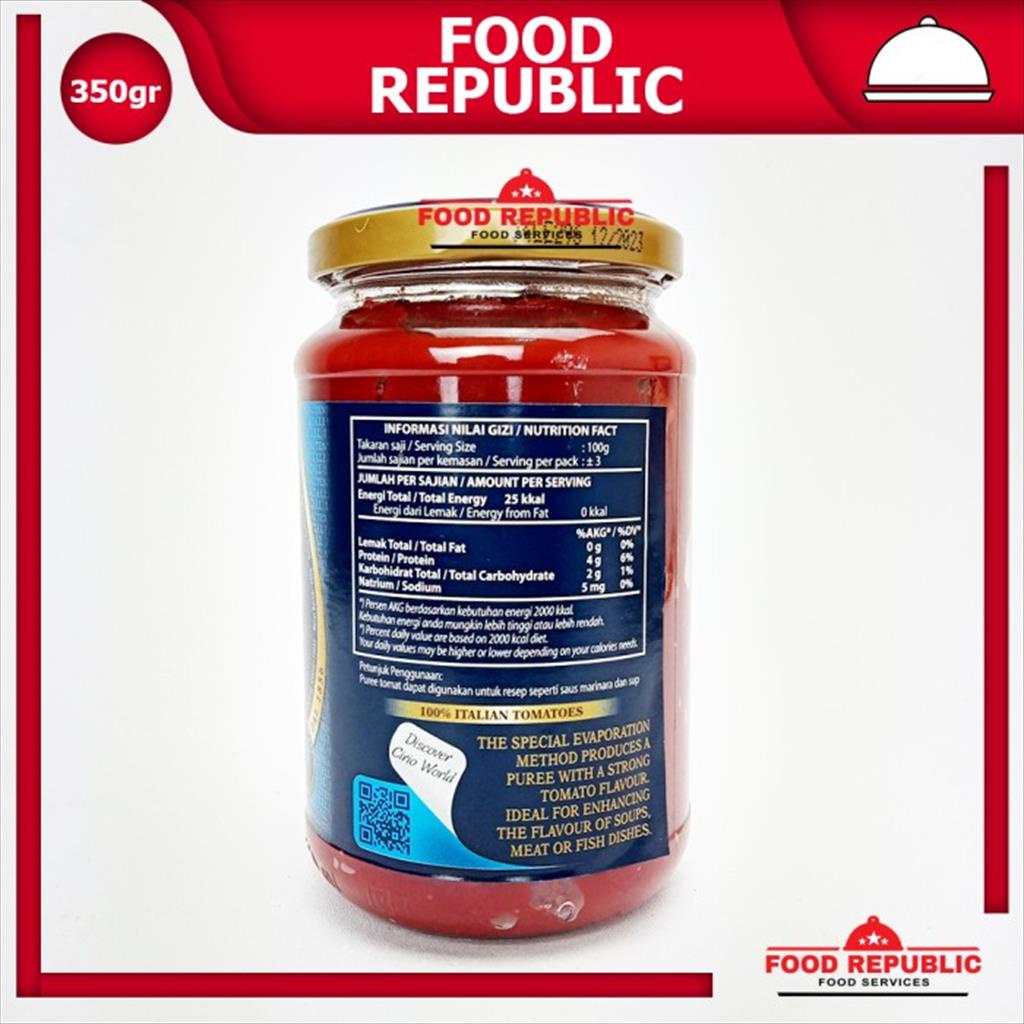 CIRIO SUPERCIRIO TOMATO PUREE 350 GR - TOMATO PASTE SAUS TOMAT PASTA