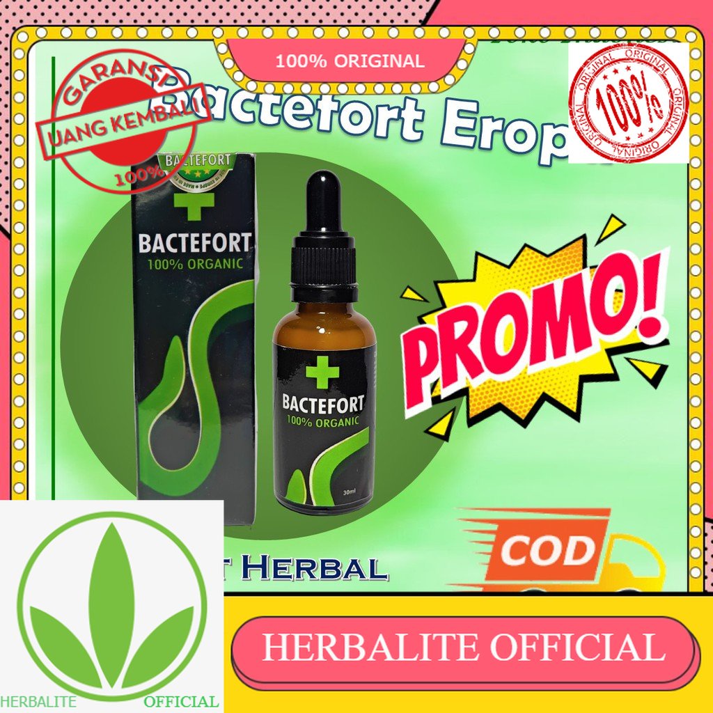 100% ORIGINAL PROMO Botol Obat Parasit Bactefort Asli Obat Bactefort Ori Obat Bau Mulut Bau BPOM Ori