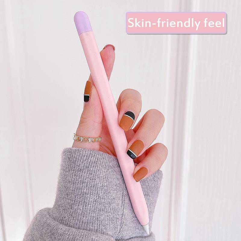 Silikon Lembut Untuk Apple Pensil 2kas iPad Tablet Touch Pen Stylus Pelindung Lengan Cover Anti Hilang Untuk iPad Pensil Accessorie